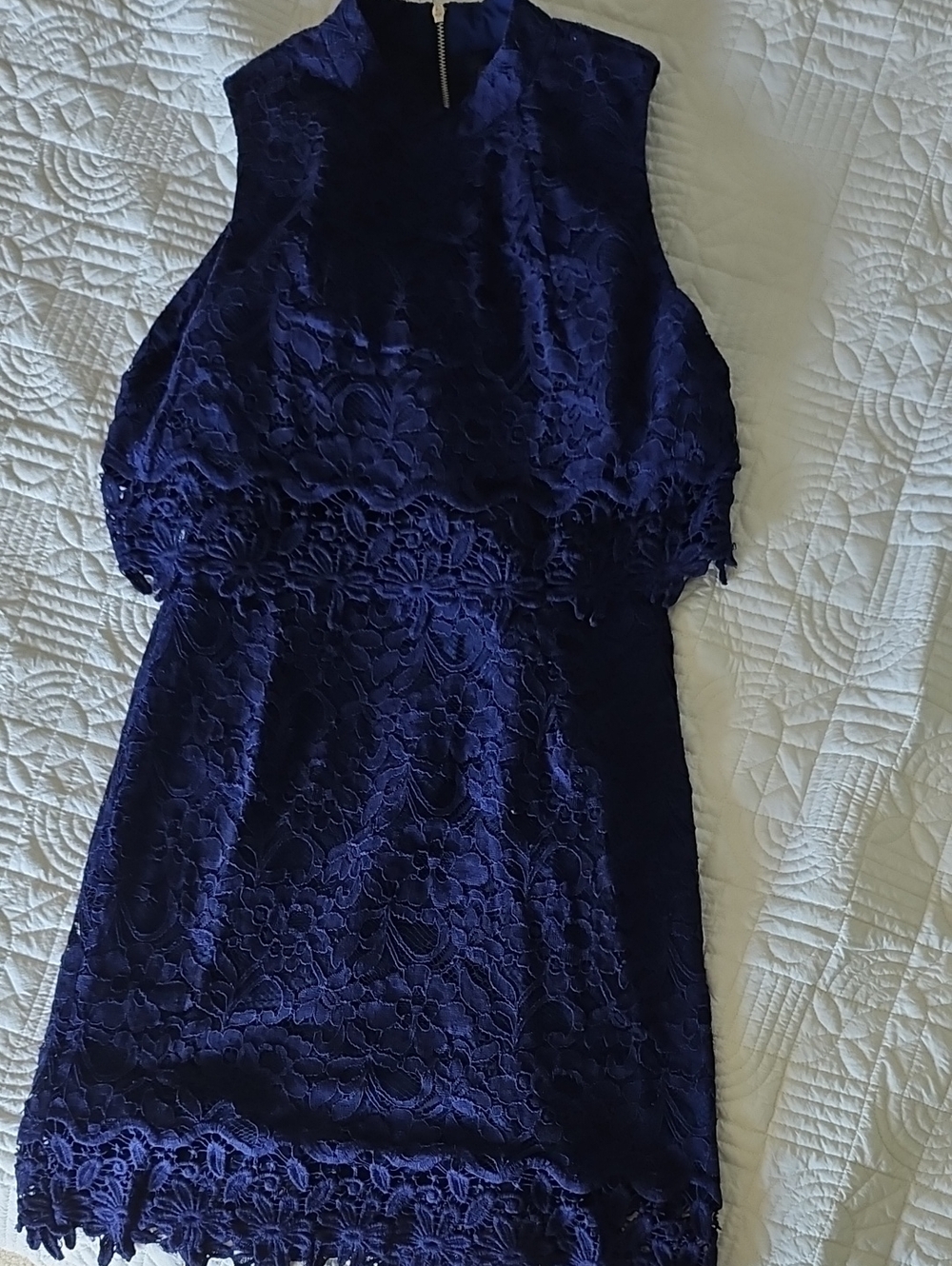 Topshop Royal Blue Lace Dress